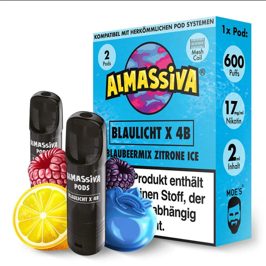 Al Massiva Pods E-Zigarette - Blaulicht X 4B
