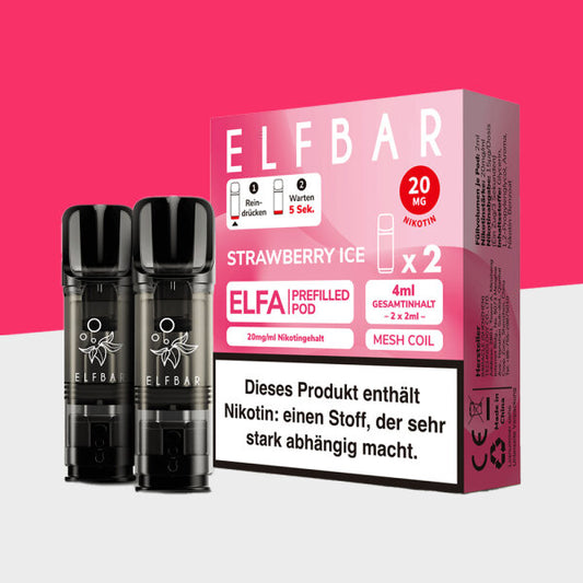 Elfbar ELFA Prefilled Pod - Strawberry Ice