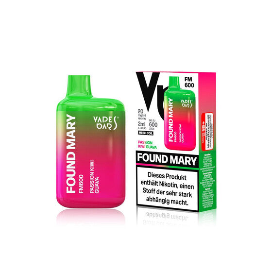Vapes Bars® Found Mary FM600 - Kiwi Passion Guava 20mg/ml (Kopie) (Kopie)