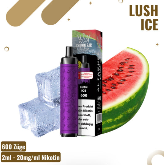 Al Fakher Crown Bar - 600 Züge - Lush Ice