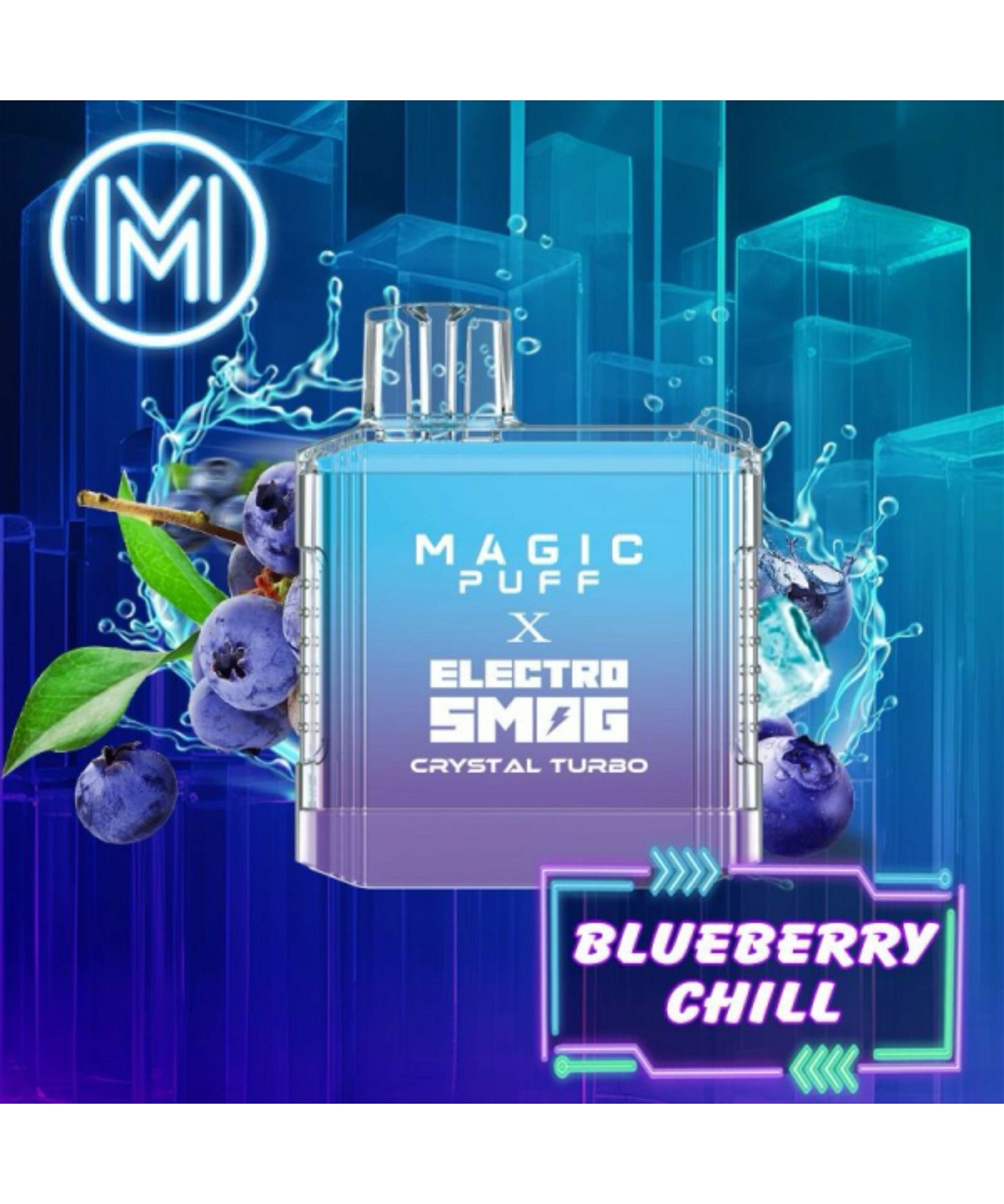Magic Puff X Electro Smog Crystal Turbo - Blueberry Chill