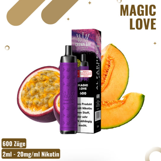 Al Fakher Crown Bar - 600 Züge - Magic Love